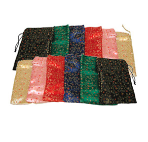 6 x 7-1/2 Silk Brocade Pouches, Gift Boxes