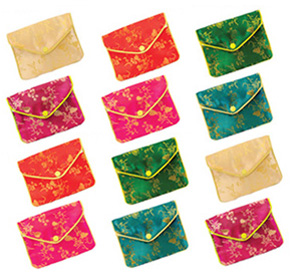 3-1/2 X 3 Chinese Zipper Pouches