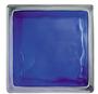 Cloudy Blue Glass Block