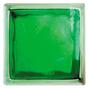 Cloudy Green Glass Block