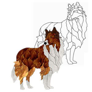Collie Dog Obsession Pattern