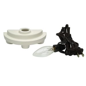 Small Ceramic Half Cylinder Lamp Base