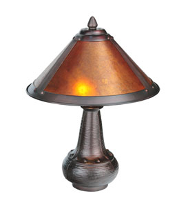 14 Van Erp Amber Mica Accent Lamp�