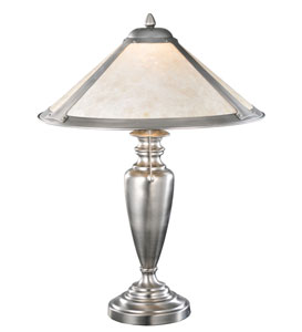 23 Van Erp Silver Mica Table Lamp�