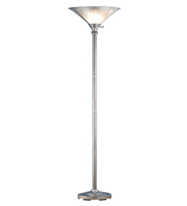 72 Van Erp Silver Mica Torchiere�lamp