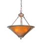 Van Erp Amber Mica Inverted Pendant lamp