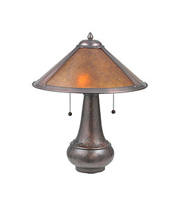 21h Van Erp Amber Mica Table Lamp�