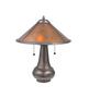 21H Van Erp Amber Mica Table Lamp 