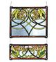 Waterlily 2 Piece Stained Glass Window
