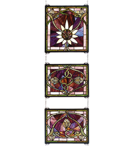 Solstice 3 Piece Stained Glass Window�