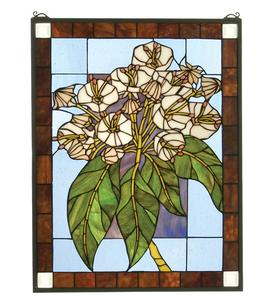 Mountain Laurel Stained Glass Window 