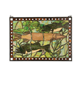 Pike & Bass Stained Glass Window�