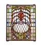 Dragonfly Allure Stained Glass Window 
