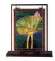 Tiffany Pond Lily Lighted Mini Tabletop Window 