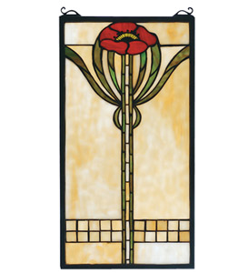 Parker Poppy Stained Glass Window�