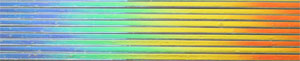 CBS Dichroic Noodles On Clear Crinklized - 96 COE, Noodles - 96