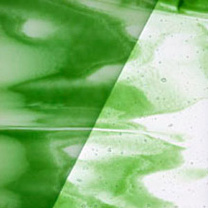 Fern Green Opal on Clear Streaky - 90 Coe, Streakies