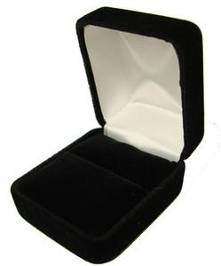 Black Velveteen Ring Boxes, Gift Boxes