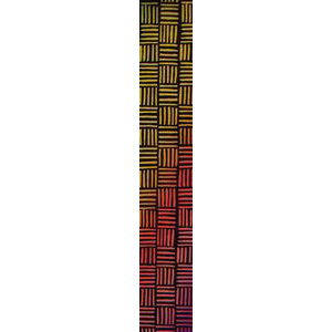 1 x 8 Cross Hatch Rainbow 2 On Thin Black - 96 COE