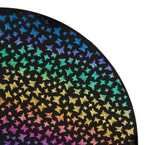 Butterflies 2 Rainbow 2 On Thin Black - 96 COE