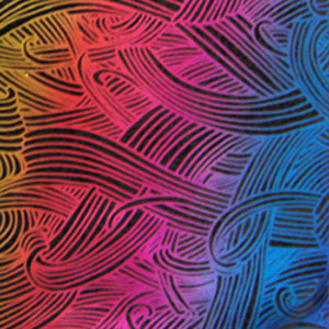 Wisps Rainbow 2 on Thin Clear - 90 COE