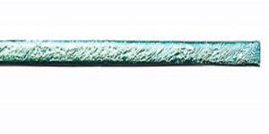 Bullseye Dichroic on Black Wide Sizzle Stix - 90 COE, Noodles, Rods & Stringers - 90 COE