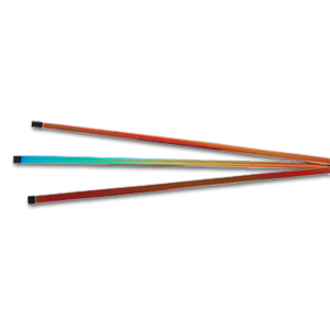 Uroboros Mini Dichroic Noodle 3 Pack On Black - 96 Coe, Noodles - 96