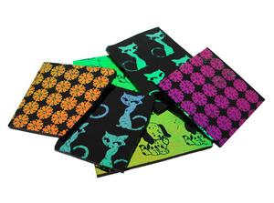3-1/2 oz Dichroic Economy Pattern Scrap On Thin Black - 90 COE, Scrap Packs
