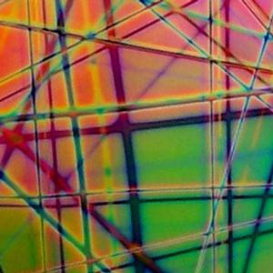 Mixture Pixie Stix on Thin Clear - 96 COE, Patterns on Clear