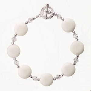 Winter White Bead Retreat Bracelet Kit, Jewelry Kits