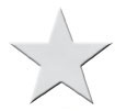 200 Small White Stars, Fusible Shapes
