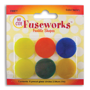 Fuseworks Color Variety Pre-Cut Circles - 90 COE