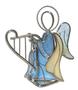 Blue Angel With Harp Votive