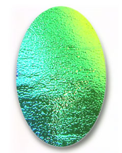 Rainbow Ovals on Thin Black - 96 COE