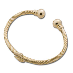 14k Gold Plated Cuff Bracelets - 2 Pack