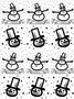 Snowman Focal Set Sepia Slides
