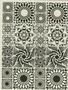 Floral Kaleidoscopic Jewelry Set Sepia Slides