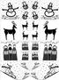 Snow Days Jewelry Set Sepia Slides