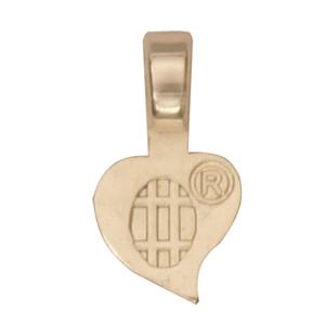 Small Sterling Silver Plated Jewelry Heart Bails - 25 Pack