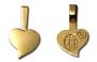Large 18k Gold Plated Jewelry Heart Bails - 25 Pack