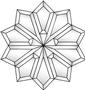 Roman Starburst Bevel Cluster