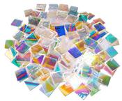 1/4 Lb Clear Pattern Rainbow Dichroic Chips - 90 COE