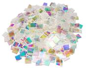1/2 Lb Clear Pattern Rainbow Dichroic Chips - 90 COE