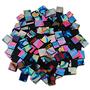1/2 Lb Black Pattern Rainbow Dichroic Chips - 96 COE