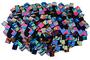 1 Lb Black Pattern Rainbow Dichroic Chips - 96 Coe