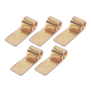 Small Gold Finish Tube Bails - 5 pack