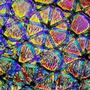 Mixture Geodesic Crinklized On Thin Clear - 90 Coe