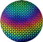 Rainbow Geodesic On Thin Clear - 96 Coe
