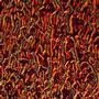 Cyan / Dark Dark Red On Black Granite Ripple - 96 COE