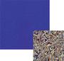 Dichromagic Amber / Bright Blue On Clear Granite Ripple - 96 Coe